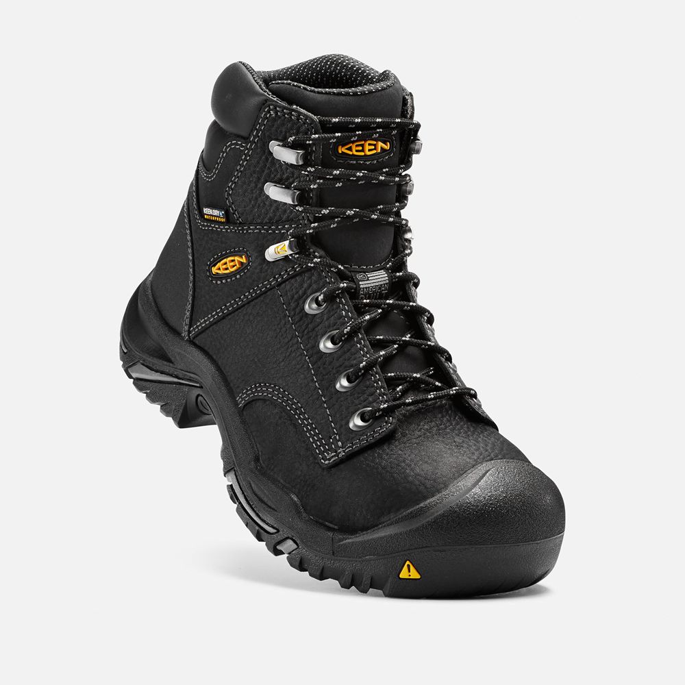 Keen Arbetskängor Herr Svarta - Mt Vernon 6\" (Steel Toe) - 360975SGL